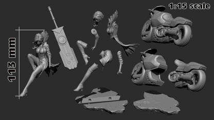 1:12 Song Unbroken | Resin Garage Kit Figure Game Fan Art | h3LL creator