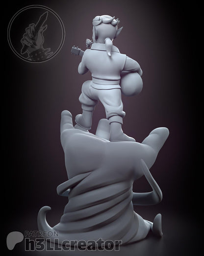 1:12 Song for the Bold | Resin Garage Kit Figure Game D&D Show Fan Art | h3LL creator
