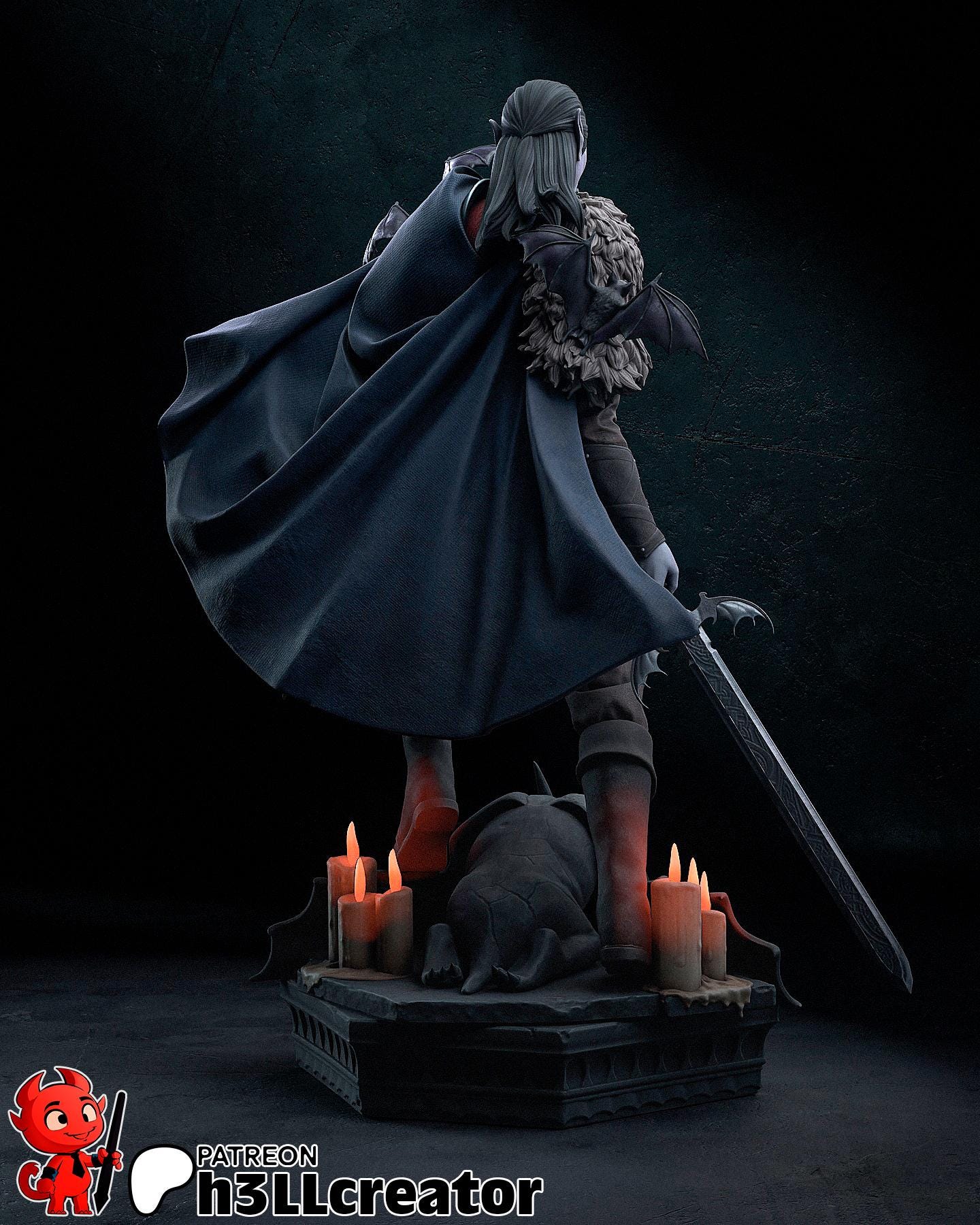 1:12 Master of Dread | Strahd von Zarovich | Resin Garage Kit Figure Game D&D Fan Art | h3LL creator