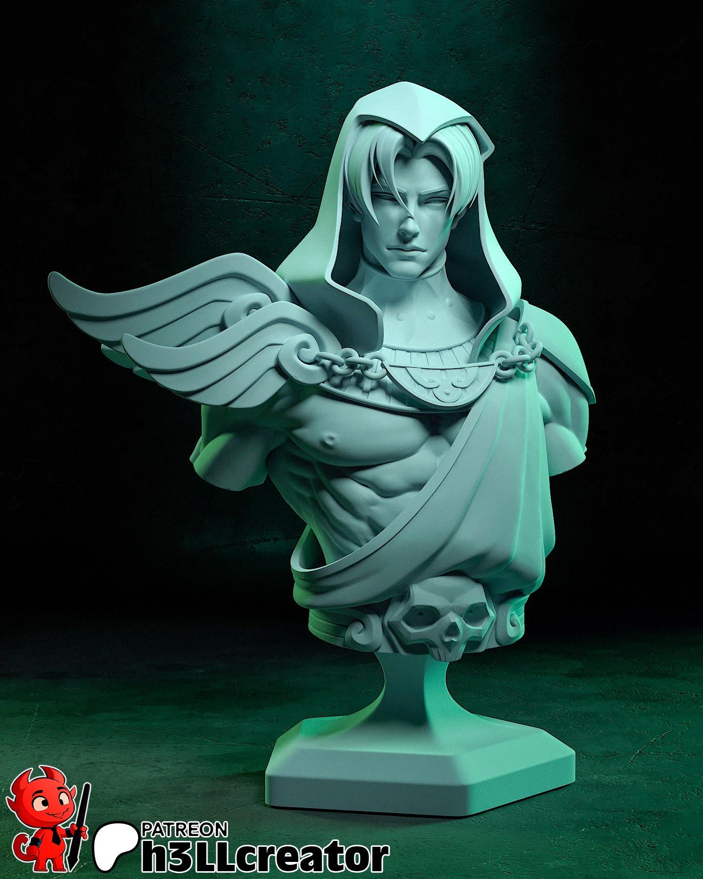1:12 Herald of Death | Resin Garage Kit Figure Game Fan Art | h3LL creator