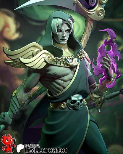 1:12 Herald of Death | Resin Garage Kit Figure Game Fan Art | h3LL creator