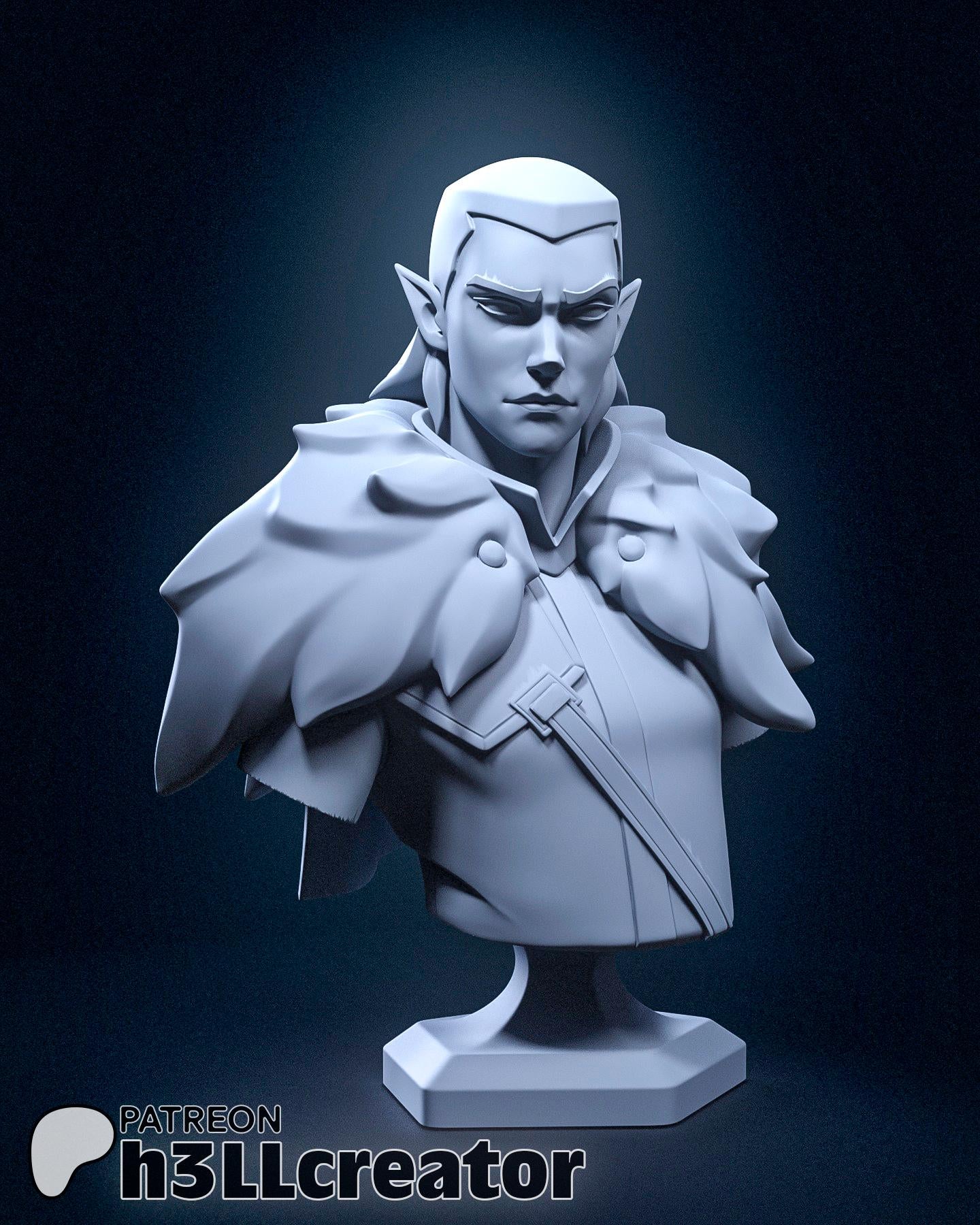 1:12 Champion of the Raven Queen | Resin Garage Kit Figure Game D&D Show Fan Art | h3LL creator