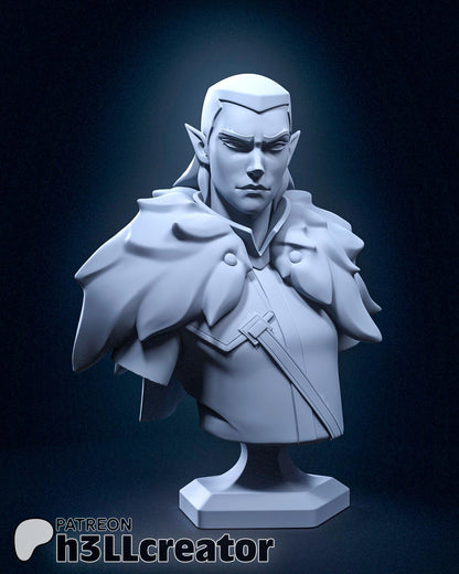 1:12 Champion of the Raven Queen | Resin Garage Kit Figure Game D&D Show Fan Art | h3LL creator