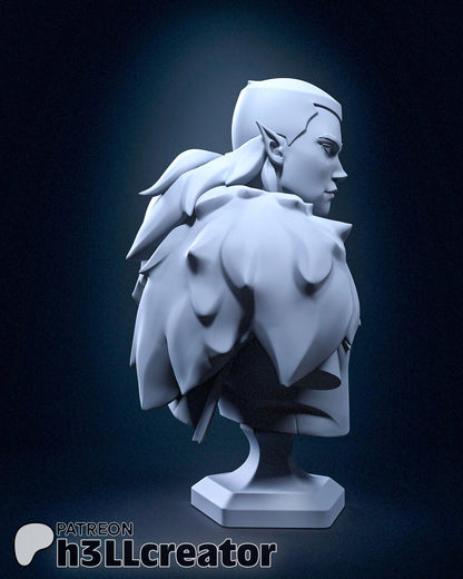 1:12 Champion of the Raven Queen | Resin Garage Kit Figure Game D&D Show Fan Art | h3LL creator