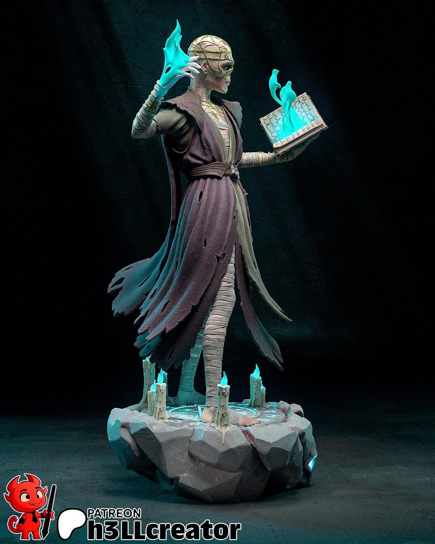 1:12 Keeper of Forgotten Lore | Resin Garage Kit Figure Game Fan Art | h3LL creator