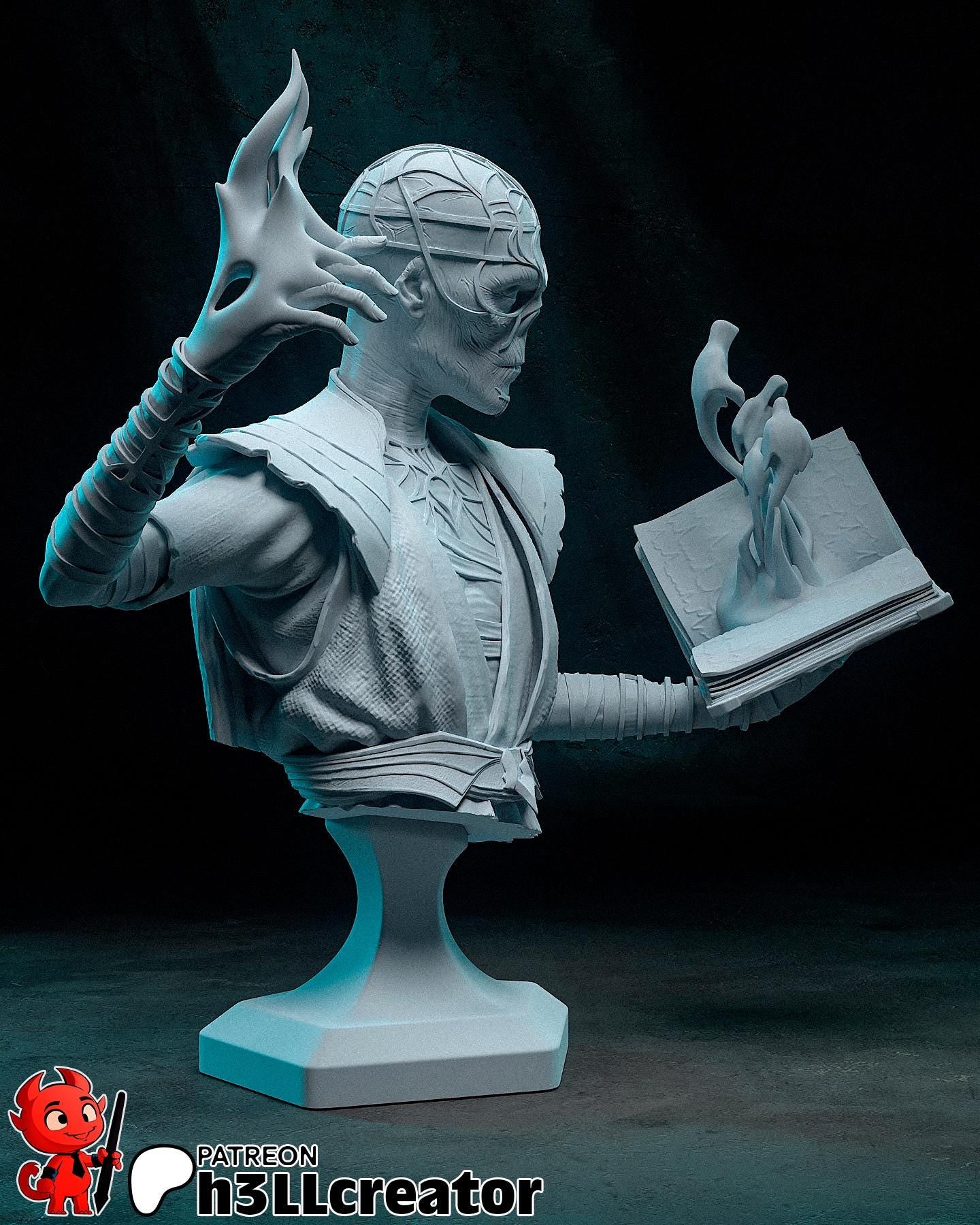 1:12 Keeper of Forgotten Lore | Resin Garage Kit Figure Game Fan Art | h3LL creator