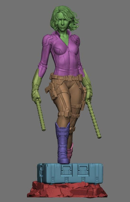 Avenger with a Past | Resin Garage Kit Sculpture Anime Video Game Fan Art Statue | CA 3D Studios