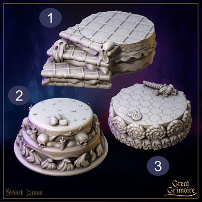 Candy Crime, Hansel and Gretel, Witch, House, Sugar | Tabletop Gaming 3D Print Miniatures and Display Collection | Great Grimoire