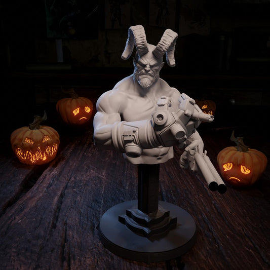 Redboy, Devil, Demon, Modern | Tabletop, Display Scale, Bust | TTRPG D&D Miniature | Cripta Studios