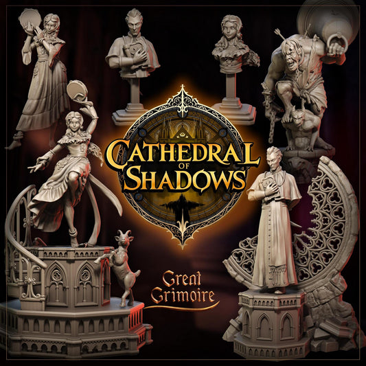 Cathedral of Shadows, Hunchback of Notre Dame Characters | Tabletop Gaming 3D Print Miniatures and Display Collection | Great Grimoire