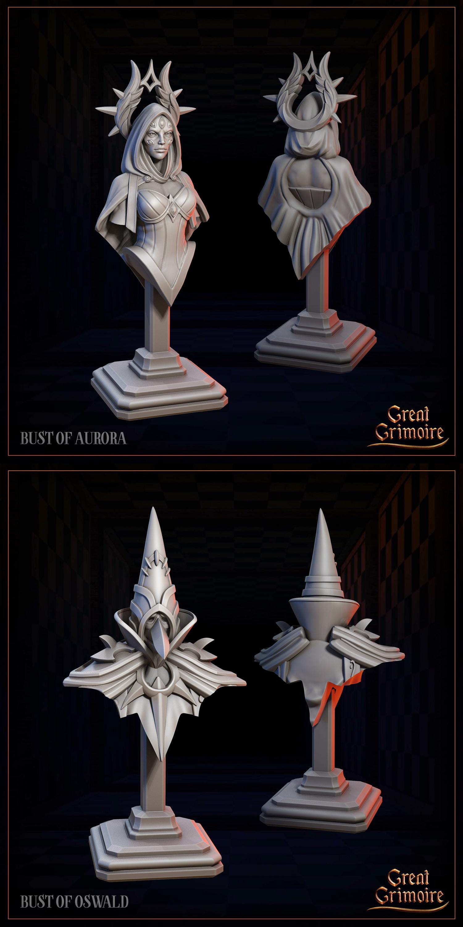 Celestial Gambit: Luminous Legion, Chess Pieces, Angel, Heaven | Tabletop Gaming 3D Print Miniatures and Display Collection | Great Grimoire