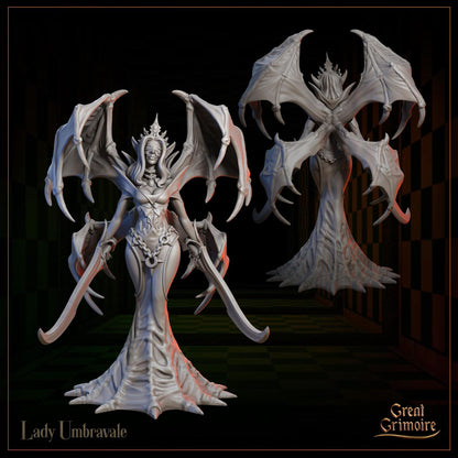 Celestial Gambit: Shadowborn Vanguard, Chess Pieces, Hell, Demon | Tabletop Gaming 3D Print Miniature or Bust Collection | Great Grimoire