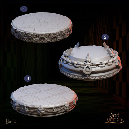 Celestial Gambit: Shadowborn Vanguard, Chess Pieces, Hell, Demon | Tabletop Gaming 3D Print Miniature or Bust Collection | Great Grimoire