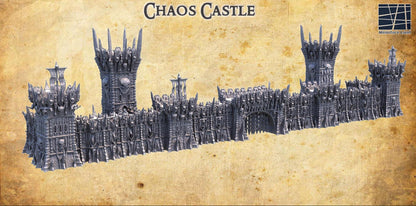 Chaos Castle | 28mm Scale Model Terrain | D&D TTRPG Playable 3D Printed Building | MiniatureLand