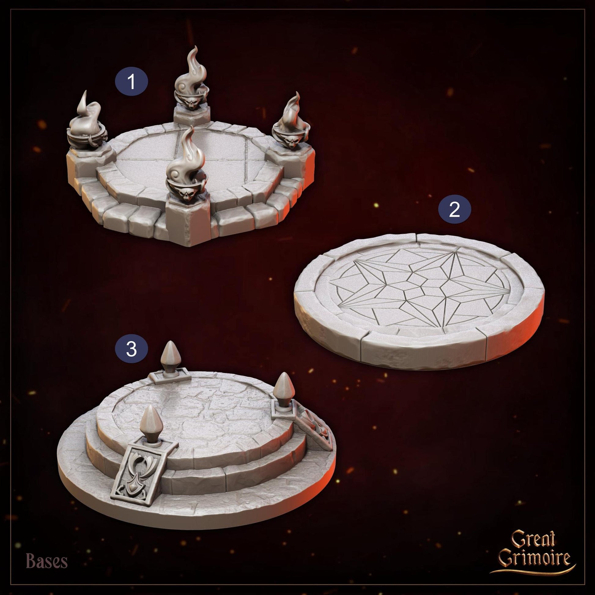 Chained by Shadow, Tieflings, Devil, Hell, Demon | Tabletop Gaming 3D Print Miniature or Bust Collection | Great Grimoire