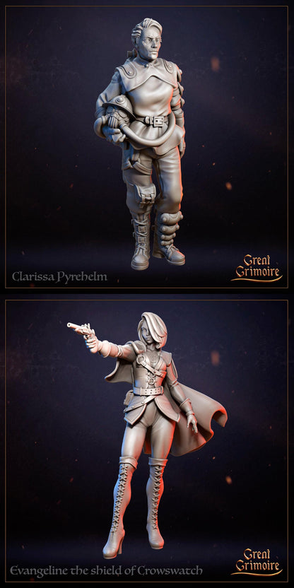 City 451, Fahrenheit, Fire, Flames, Apocalypse, Crowswatch, Inkspired | Tabletop Gaming 3D Print Miniature Collection | Great Grimoire