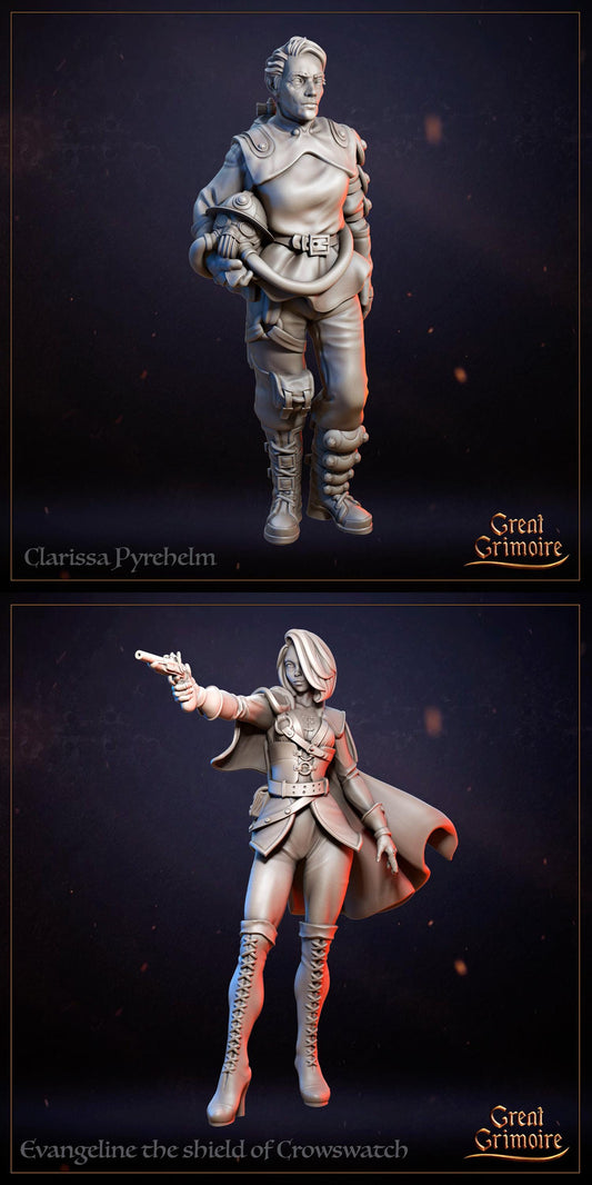 City 451, Fahrenheit, Fire, Flames, Apocalypse, Crowswatch, Inkspired | Tabletop Gaming 3D Print Miniature Collection | Great Grimoire