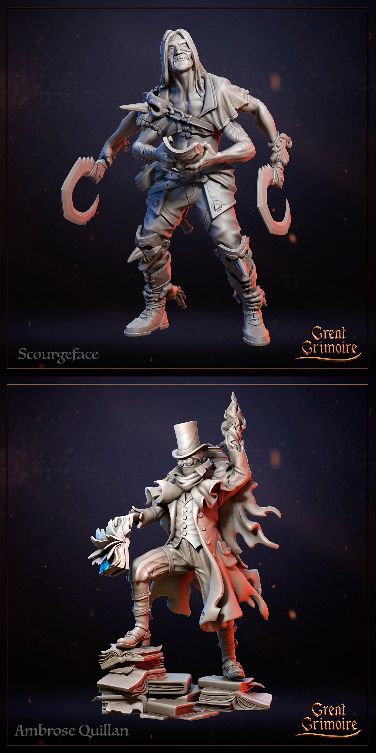 City 451, Fahrenheit, Fire, Flames, Apocalypse, Crowswatch, Inkspired | Tabletop Gaming 3D Print Miniature Collection | Great Grimoire