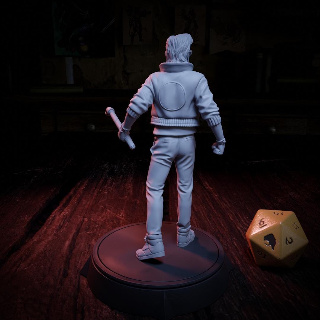 Kyle McFly, 1980s Cool Guy | Tabletop or Display Scale | TTRPG D&D Miniature | Cripta Studios