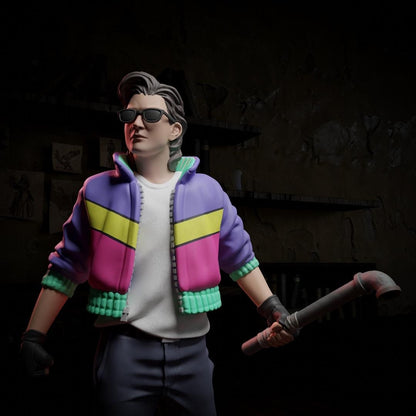 Kyle McFly, 1980s Cool Guy | Tabletop or Display Scale | TTRPG D&D Miniature | Cripta Studios