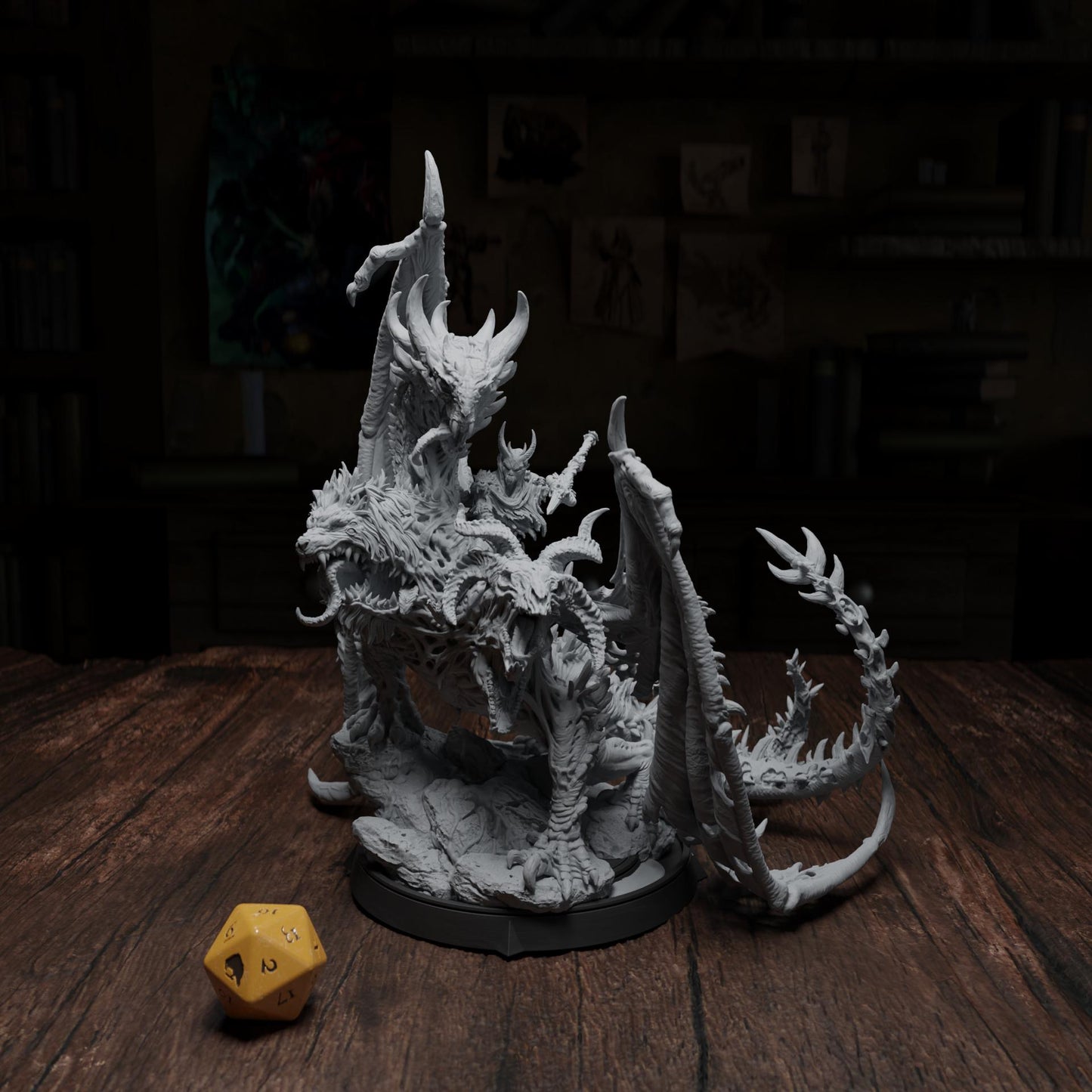 Gorath Beast, Horror Enemy | Tabletop or Display Scale | TTRPG D&D Miniature | Cripta Studios