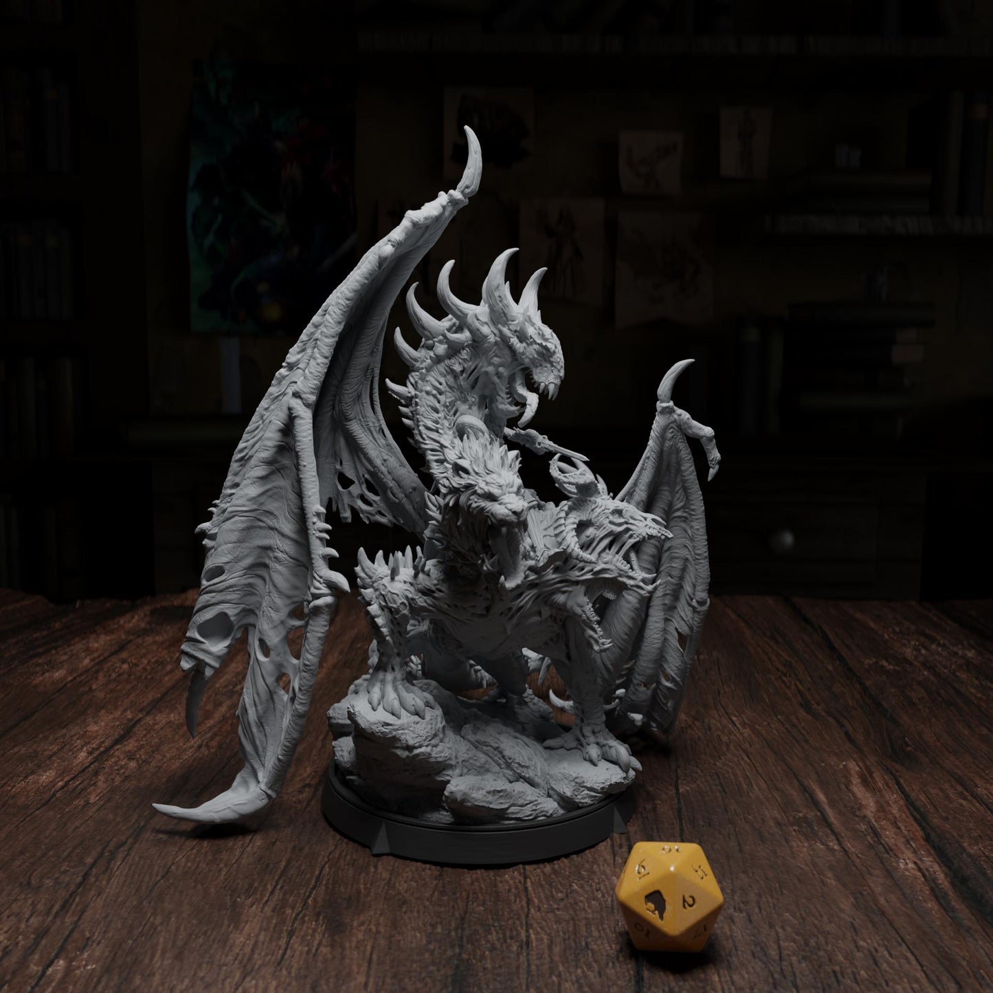 Gorath Beast, Horror Enemy | Tabletop or Display Scale | TTRPG D&D Miniature | Cripta Studios