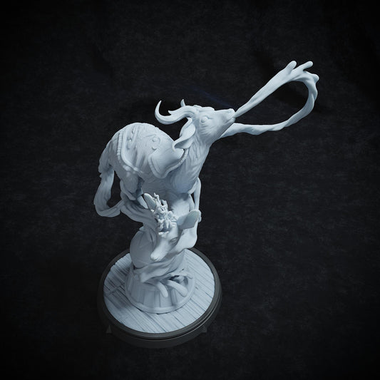 Two-Headed Deer Circus Act | Tabletop or Display Scale | TTRPG Miniature | Cripta Studios