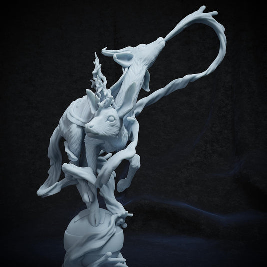 Two-Headed Deer Circus Act | Tabletop or Display Scale | TTRPG Miniature | Cripta Studios