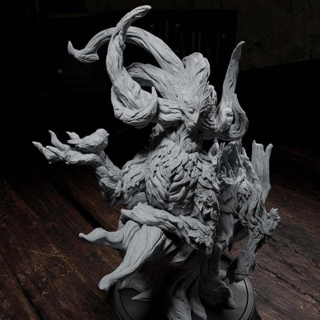 The Old Wisdom, Dryad Fey Creature | Tabletop or Display Scale | TTRPG D&D Miniature | Cripta Studios
