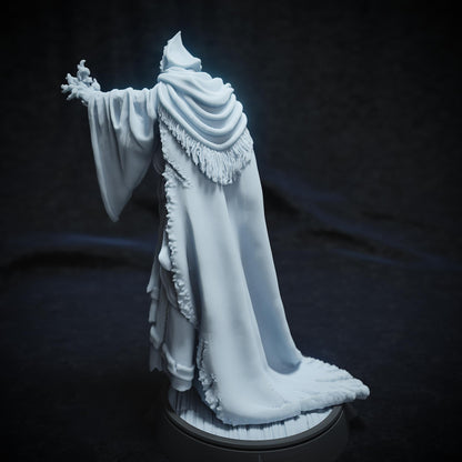 Father Moren, Priest Cleric Enemy | Tabletop or Display Scale | TTRPG D&D Miniature | Cripta Studios | Unpainted, Unplated Resin 8k