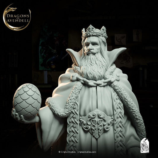 King Melian, NPC Royalty | Tabletop Scale | TTRPG D&D Miniature | Cripta Studios