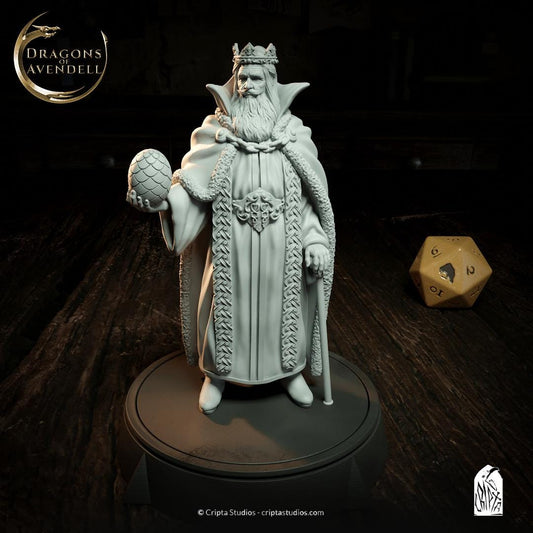 King Melian, NPC Royalty | Tabletop Scale | TTRPG D&D Miniature | Cripta Studios