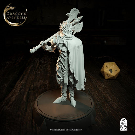 Dark Knight | TABLETOP SCALE | TTRPG Miniature | Cripta Studios