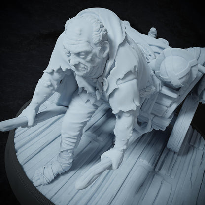 Grave John, Grave Digger Crypt Keeper | Tabletop or Display Scale | TTRPG D&D Miniature | Cripta Studios