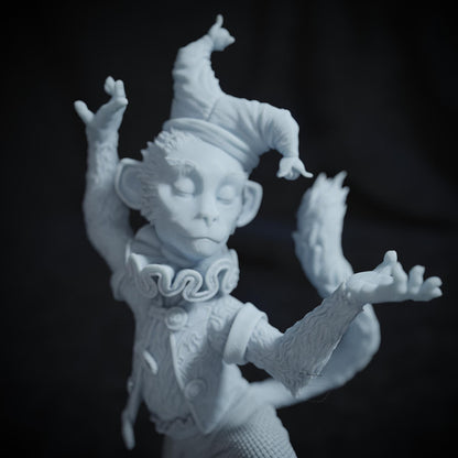 Dancing Monkey Circus Act | Tabletop or Display Scale | TTRPG Miniature | Cripta Studios