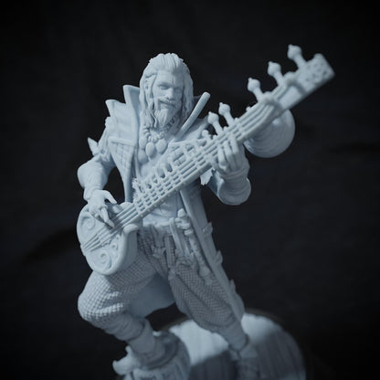 Uldon the Bard, Human Male | Tabletop or Display Scale | TTRPG D&D Miniature | Cripta Studios