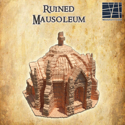 Corrupted Mausoleum | 28mm Scale Model Terrain | D&D TTRPG Playable 3D Printed Building | MiniatureLand