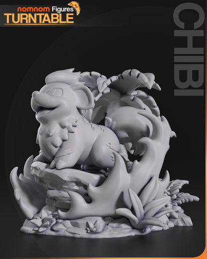 Fiery Pupper | Resin Garage Kit Figure Anime Game Fan Art | Nomnom Figures