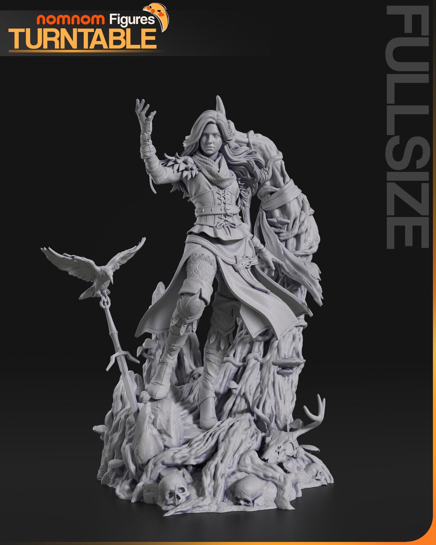 Lady of Vengerberg | Resin Garage Kit Figure Game Book Fan Art | Nomnom Figures