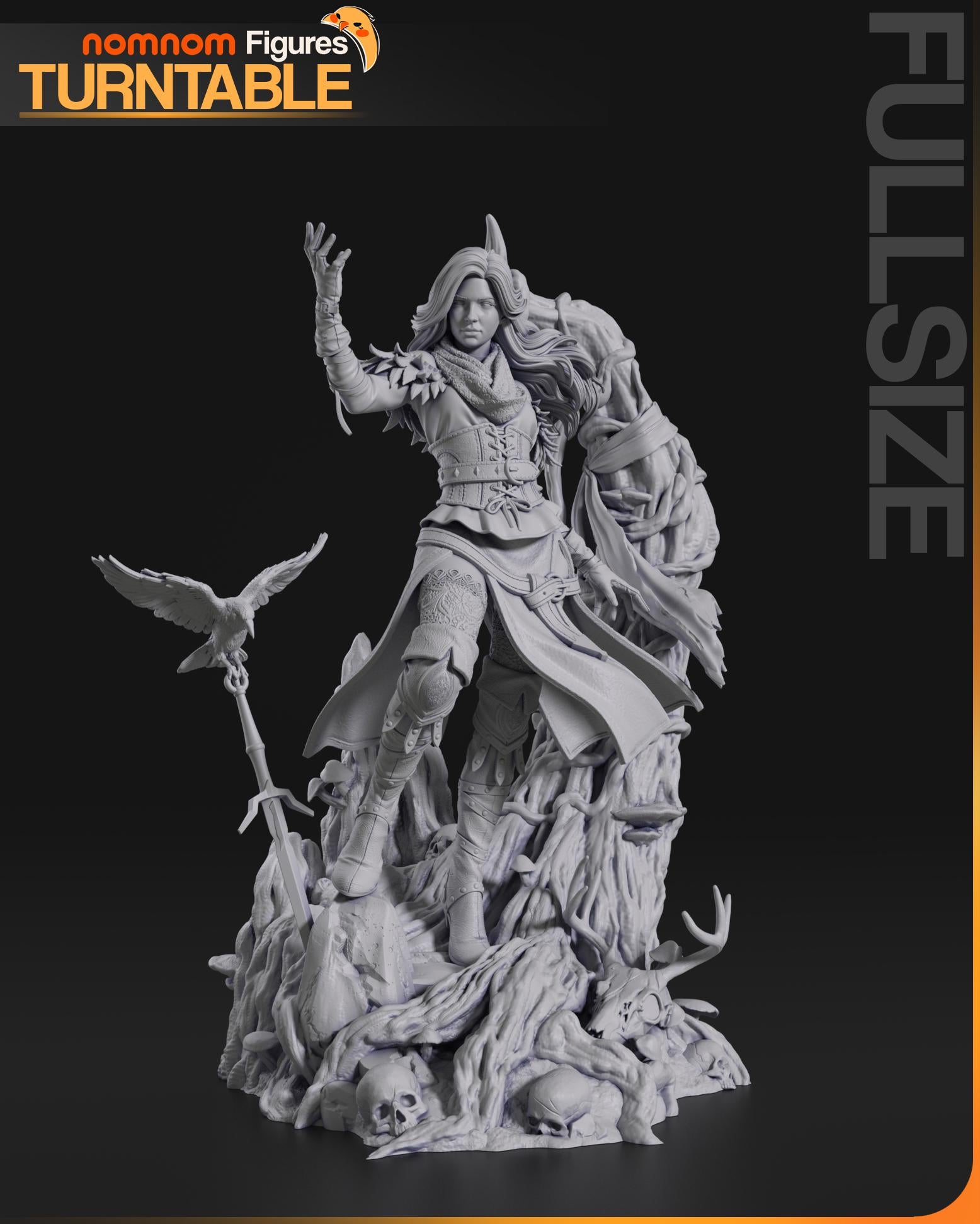 Lady of Vengerberg | Resin Garage Kit Figure Game Book Fan Art | Nomnom Figures