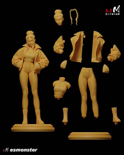 Modern Feminine Monkey King | Resin Garage Kit Sculpture Anime Video Game Fan Art Statue | E.S Monster