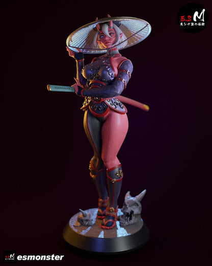Beautiful Oni | Resin Garage Kit Sculpture Anime Video Game Fan Art Statue | E.S Monster