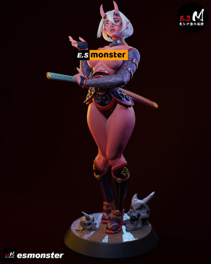 Beautiful Oni | Resin Garage Kit Sculpture Anime Video Game Fan Art Statue | E.S Monster
