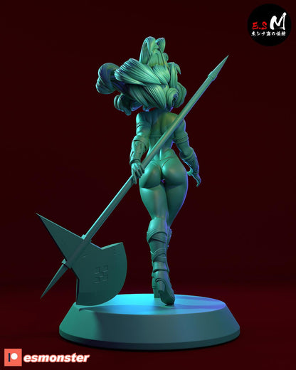 Mighty Amazon Warrior | Resin Garage Kit Sculpture Anime Video Game Fan Art Statue | E.S Monster