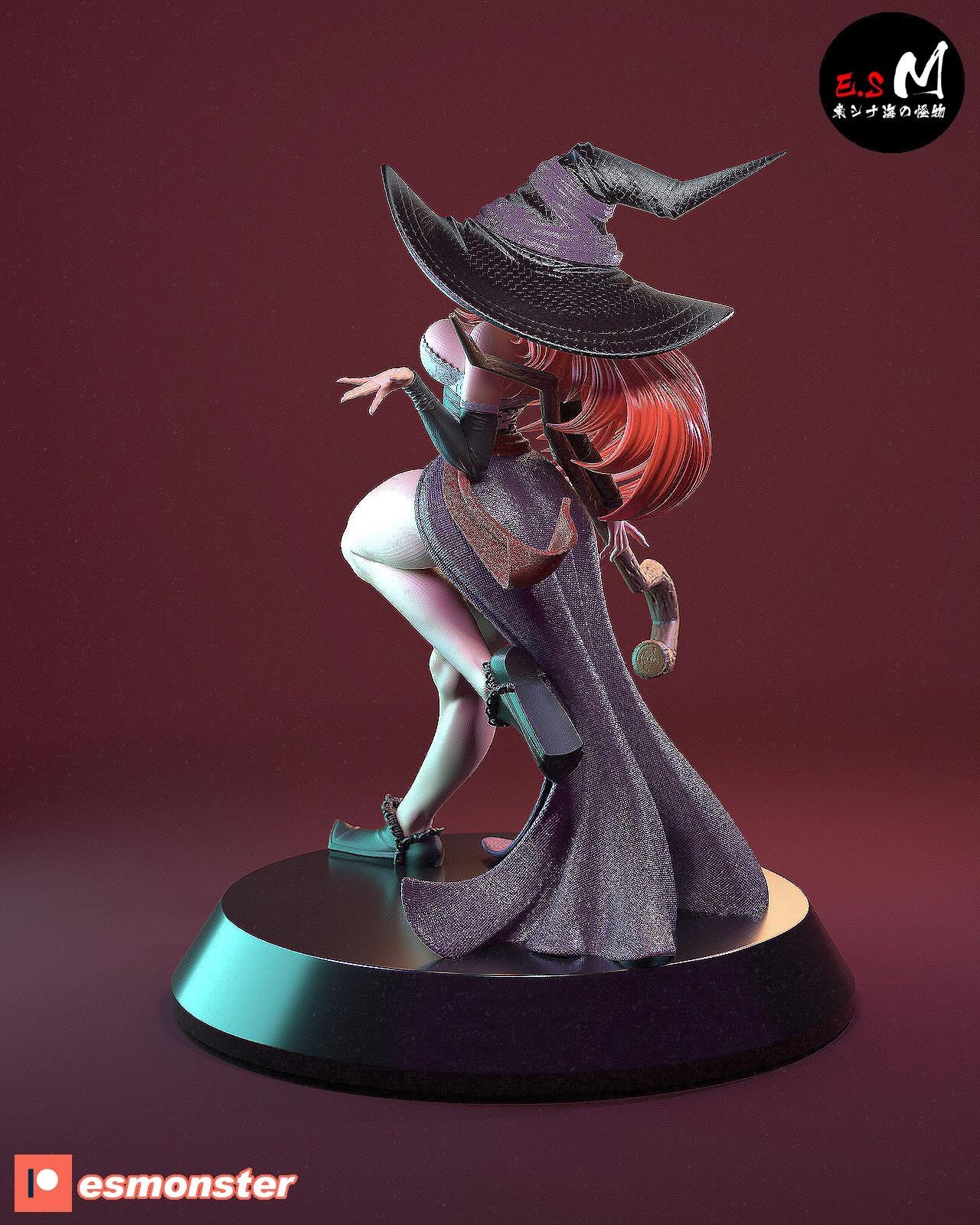 Pretty Sorceress | Resin Garage Kit Sculpture Anime Video Game Fan Art Statue | E.S Monster