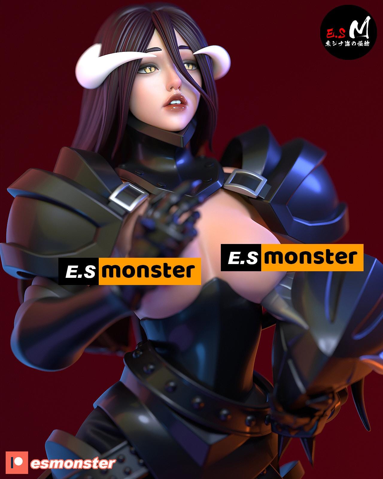 Armored Overseer | Resin Garage Kit Sculpture Anime Video Game Fan Art Statue | E.S Monster