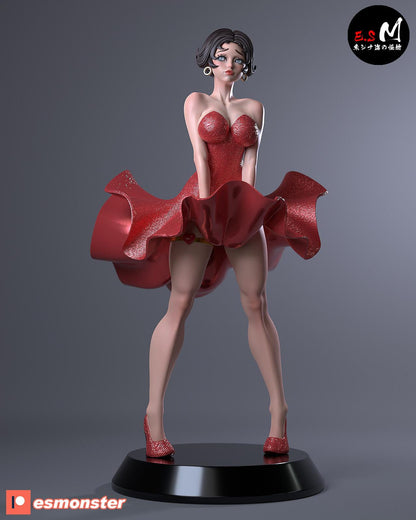 Betty Boop | Resin Garage Kit Sculpture Anime Video Game Fan Art Statue | E.S Monster