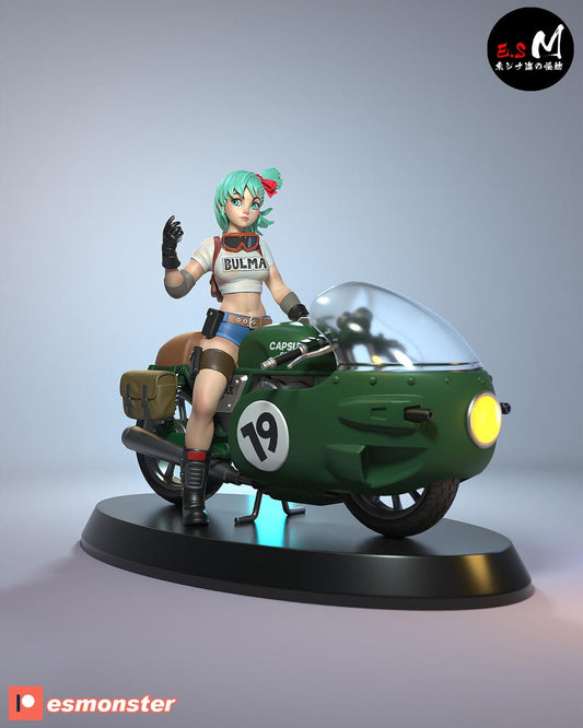 Prodigal Genius on a Bike | Resin Garage Kit Sculpture Anime Video Game Fan Art Statue | E.S Monster