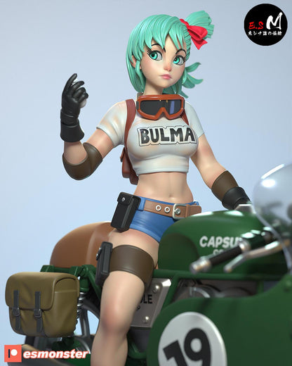 Prodigal Genius on a Bike | Resin Garage Kit Sculpture Anime Video Game Fan Art Statue | E.S Monster