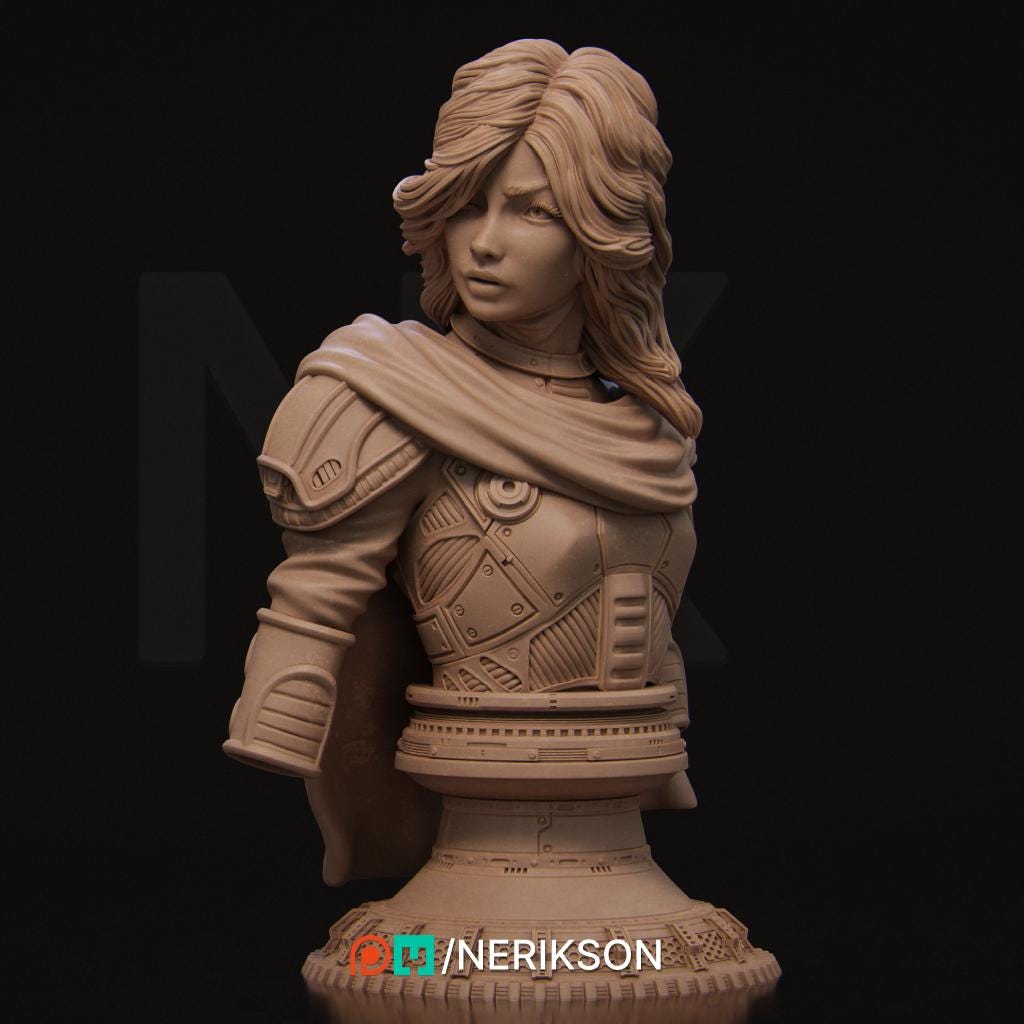 Alyara the Traveler, Spacer | Garage Resin Kit Statue | Scifi Miniature | Nerikson